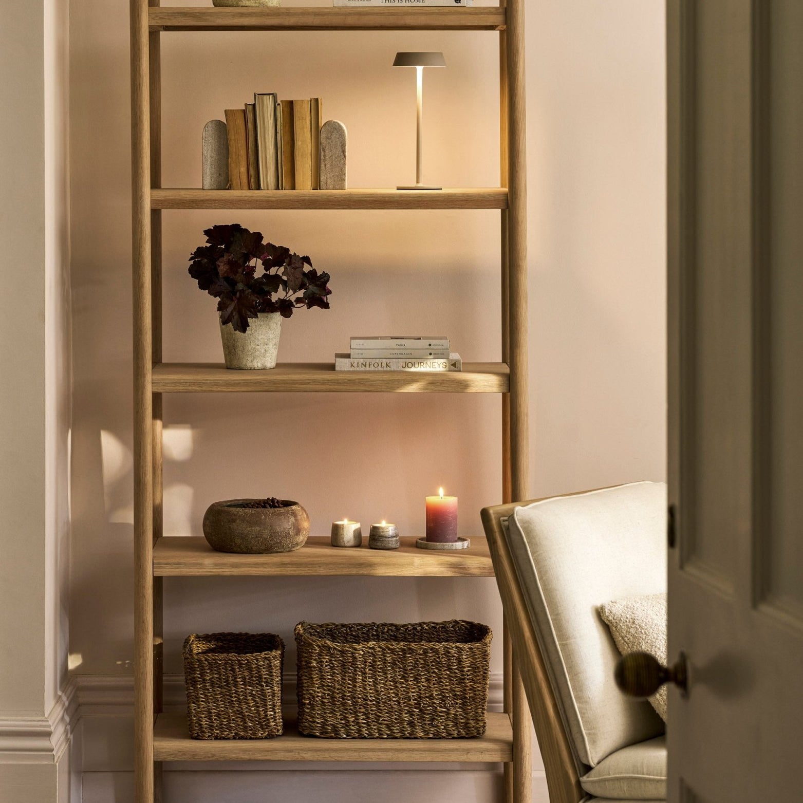 Ellwood Bookcase - Natural Shelves & Bookcases - Bokel Home