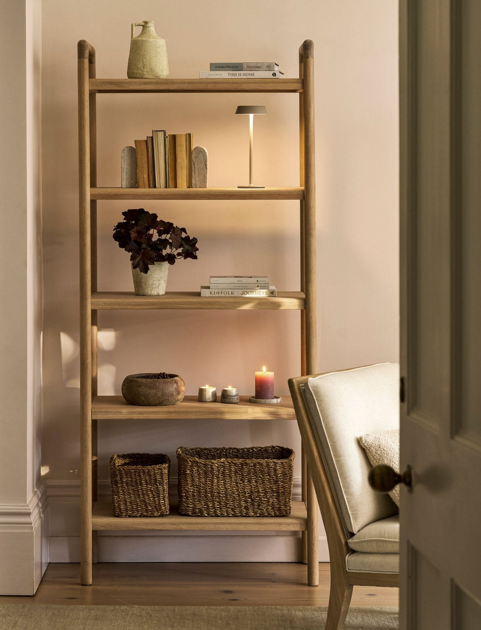 Ellwood Bookcase - Natural Shelves & Bookcases - Bokel Home