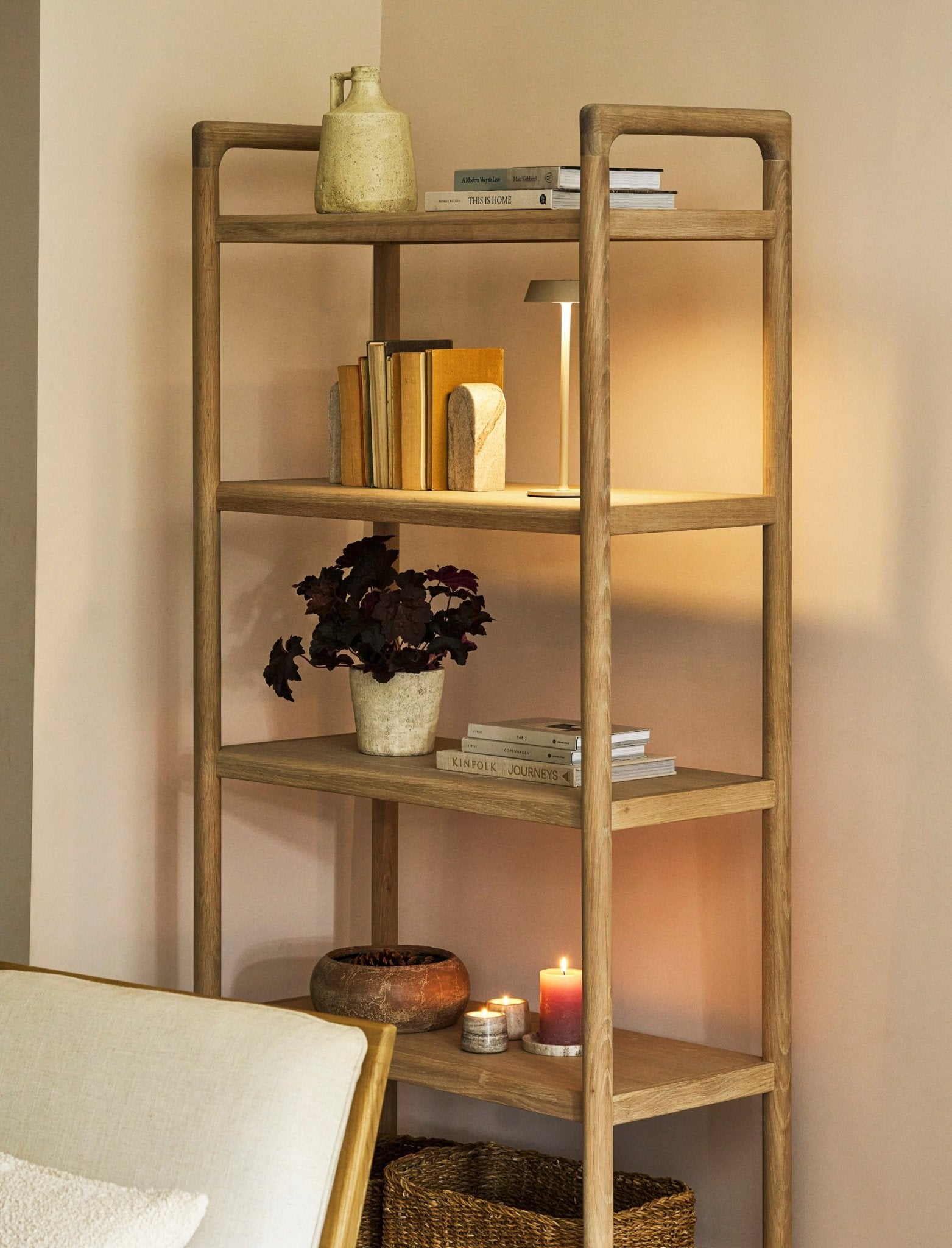 Ellwood Bookcase - Natural Shelves & Bookcases - Bokel Home