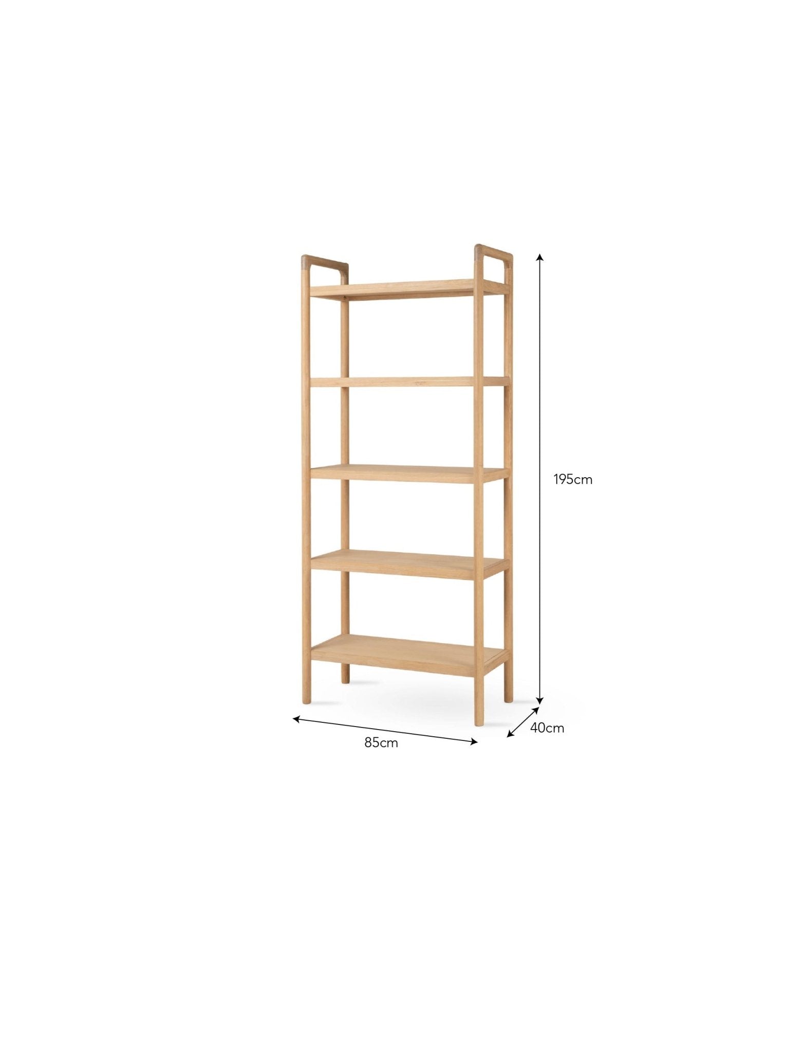 Ellwood Bookcase - Natural Shelves & Bookcases - Bokel Home