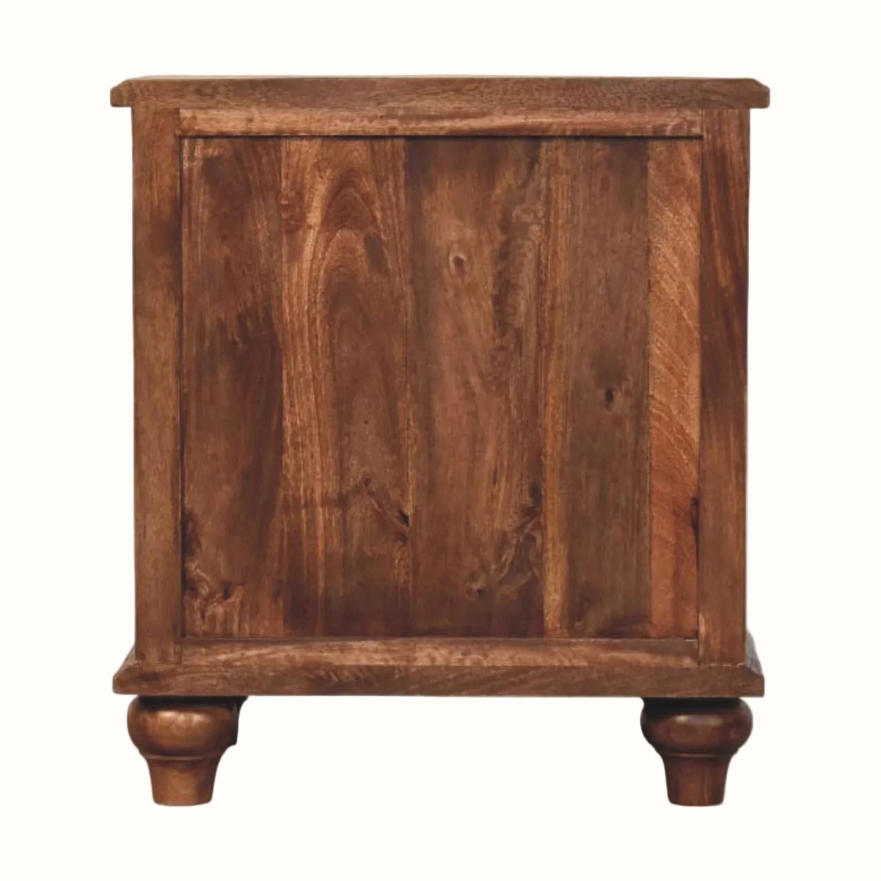 Emile 3 Drawer Bedside Table, Medium - Roasted Almond Bedside Tables - Bokel Home