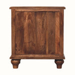 Emile 3 Drawer Bedside Table, Medium - Roasted Almond Bedside Tables - Bokel Home