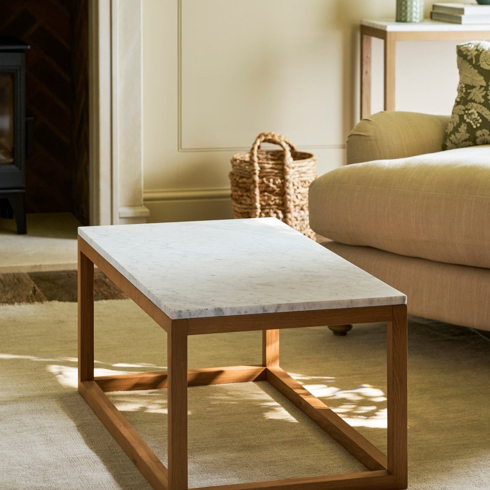 Enstone Marble Coffee Table - Natural Coffee Tables - Bokel Home
