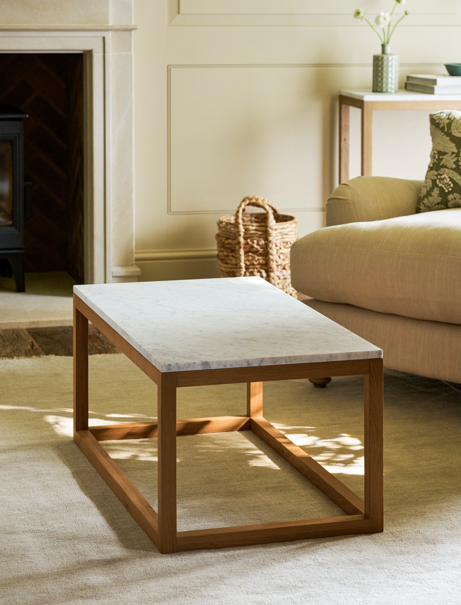 Enstone Marble Coffee Table - Natural Coffee Tables - Bokel Home