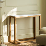 Enstone Marble Console Table Console Tables - Bokel Home