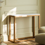 Enstone Marble Console Table Console Tables - Bokel Home