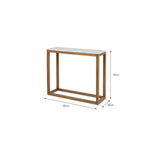 Enstone Marble Console Table Console Tables - Bokel Home