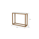Enstone Marble Console Table Console Tables - Bokel Home