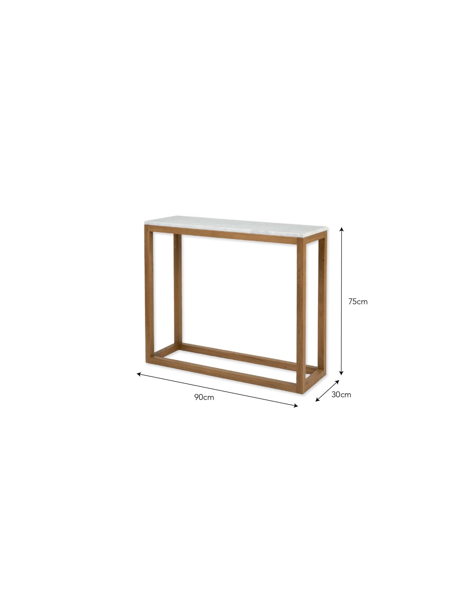 Enstone Marble Console Table Console Tables - Bokel Home
