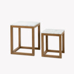 Enstone Set of 2 Nested Side Tables Side Tables - Bokel Home