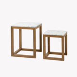 Enstone Set of 2 Nested Side Tables Side Tables - Bokel Home