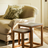 Enstone Set of 2 Nested Side Tables Side Tables - Bokel Home
