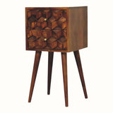 Felix 2 Drawer Bedside Table, Small - Chestnut Bedside Tables - Bokel Home