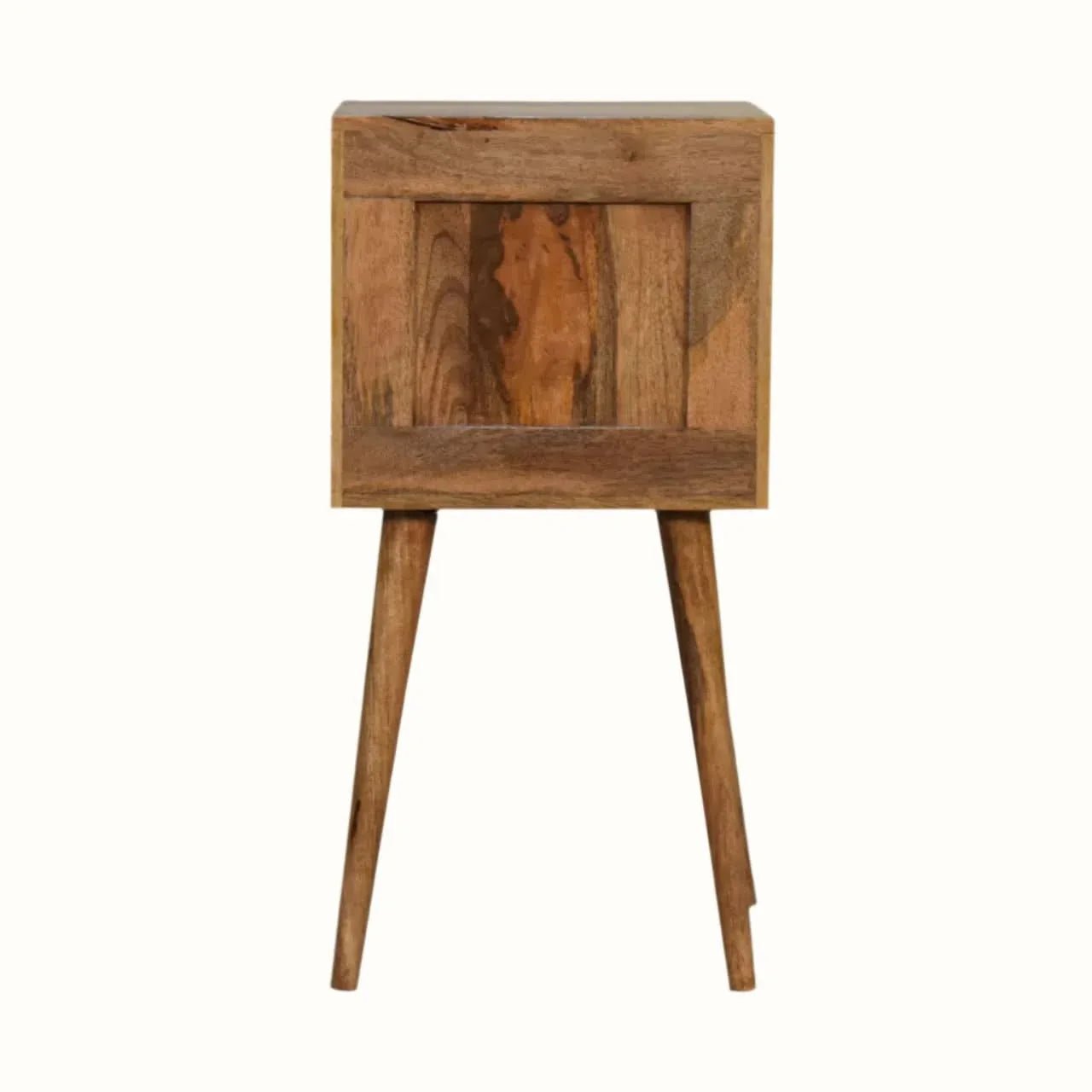 Felix Bedside Table with 2 Drawers, Small - Natural Bedside Tables - Bokel Home