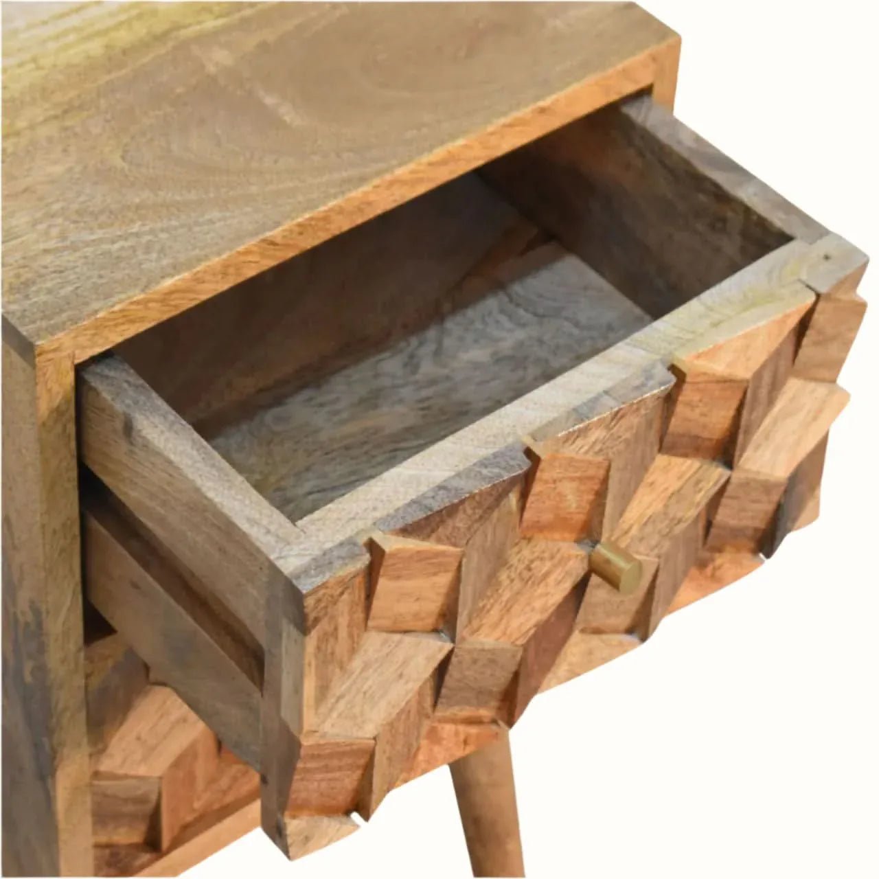 Felix Bedside Table with 2 Drawers, Small - Natural Bedside Tables - Bokel Home