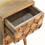 Felix Bedside Table with 2 Drawers, Small - Natural Bedside Tables - Bokel Home