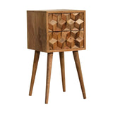 Felix Bedside Table with 2 Drawers, Small - Natural Bedside Tables - Bokel Home
