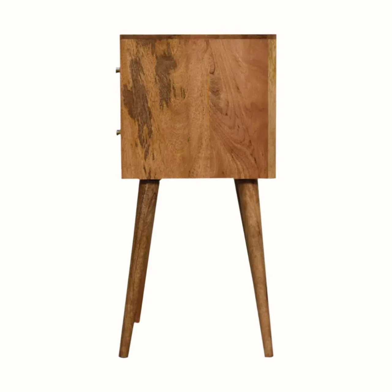 Felix Bedside Table with 2 Drawers, Small - Natural Bedside Tables - Bokel Home
