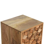Felix Bedside Table with 2 Drawers, Small - Natural Bedside Tables - Bokel Home