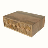 Felix Wall Mounted Bedside Table with 1 Drawer - Natural Bedside Tables - Bokel Home
