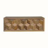 Felix Wall Mounted Bedside Table with 1 Drawer - Natural Bedside Tables - Bokel Home