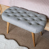 Femia Tweed Bench - Grey/Natural Bench - Bokel Home