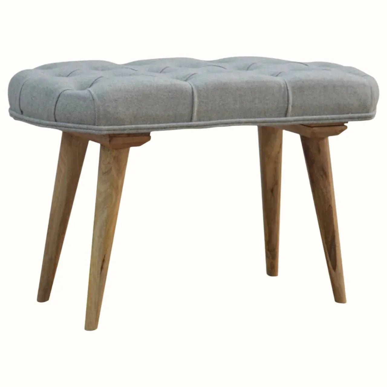 Femia Tweed Bench - Grey/Natural Bench - Bokel Home