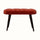 Femia Velvet Bench - Brick Red/Walnut Bench - Bokel Home