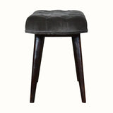 Femia Velvet Bench - Grey/Walnut Bench - Bokel Home