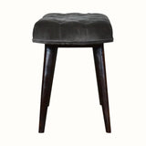 Femia Velvet Bench - Grey/Walnut Bench - Bokel Home