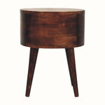 Fernald Circular Bedside - California Walnut Bedside Tables - Bokel Home