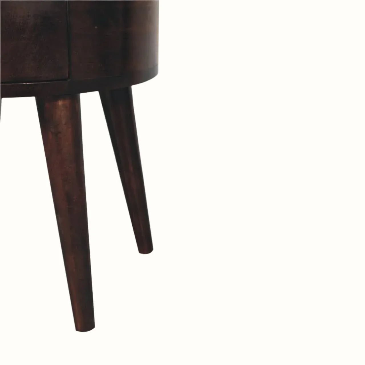 Fernald Circular Bedside - California Walnut Bedside Tables - Bokel Home