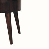 Fernald Circular Bedside - California Walnut Bedside Tables - Bokel Home