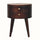 Fernald Circular Bedside - California Walnut Bedside Tables - Bokel Home