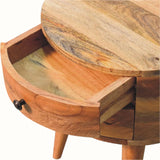 Fernald Circular Bedside - Natural Bedside Tables - Bokel Home