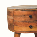 Fernald Circular Bedside - Natural Bedside Tables - Bokel Home