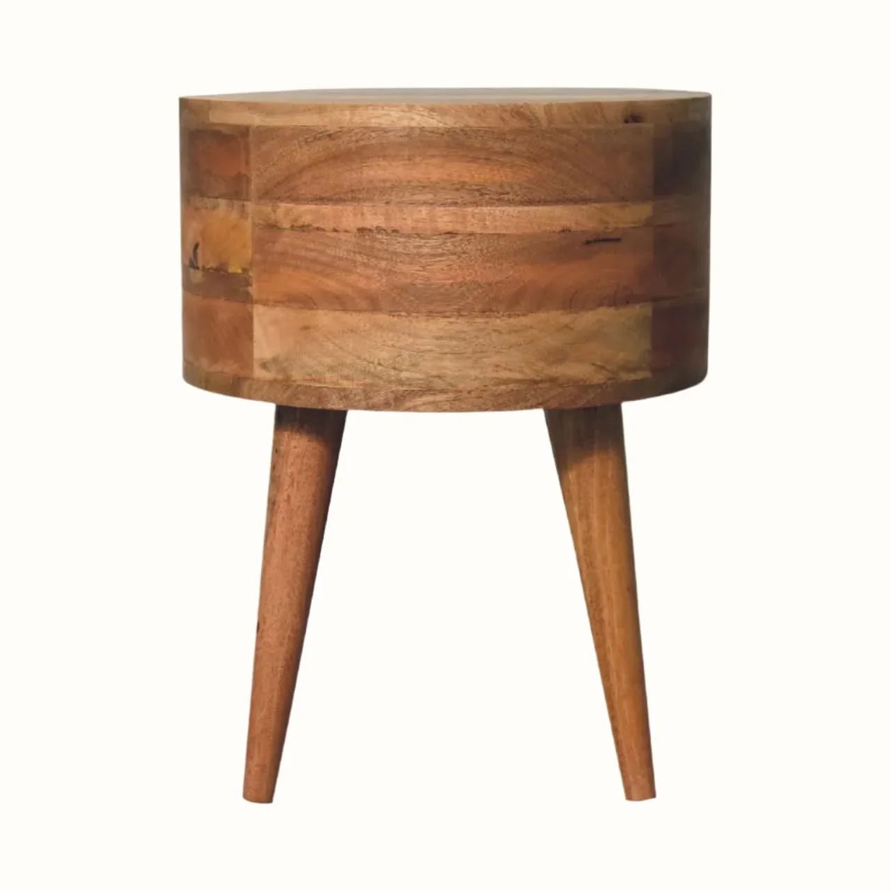 Fernald Circular Bedside - Natural Bedside Tables - Bokel Home