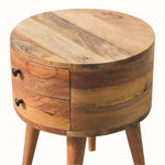 Fernald Circular Bedside - Natural Bedside Tables - Bokel Home