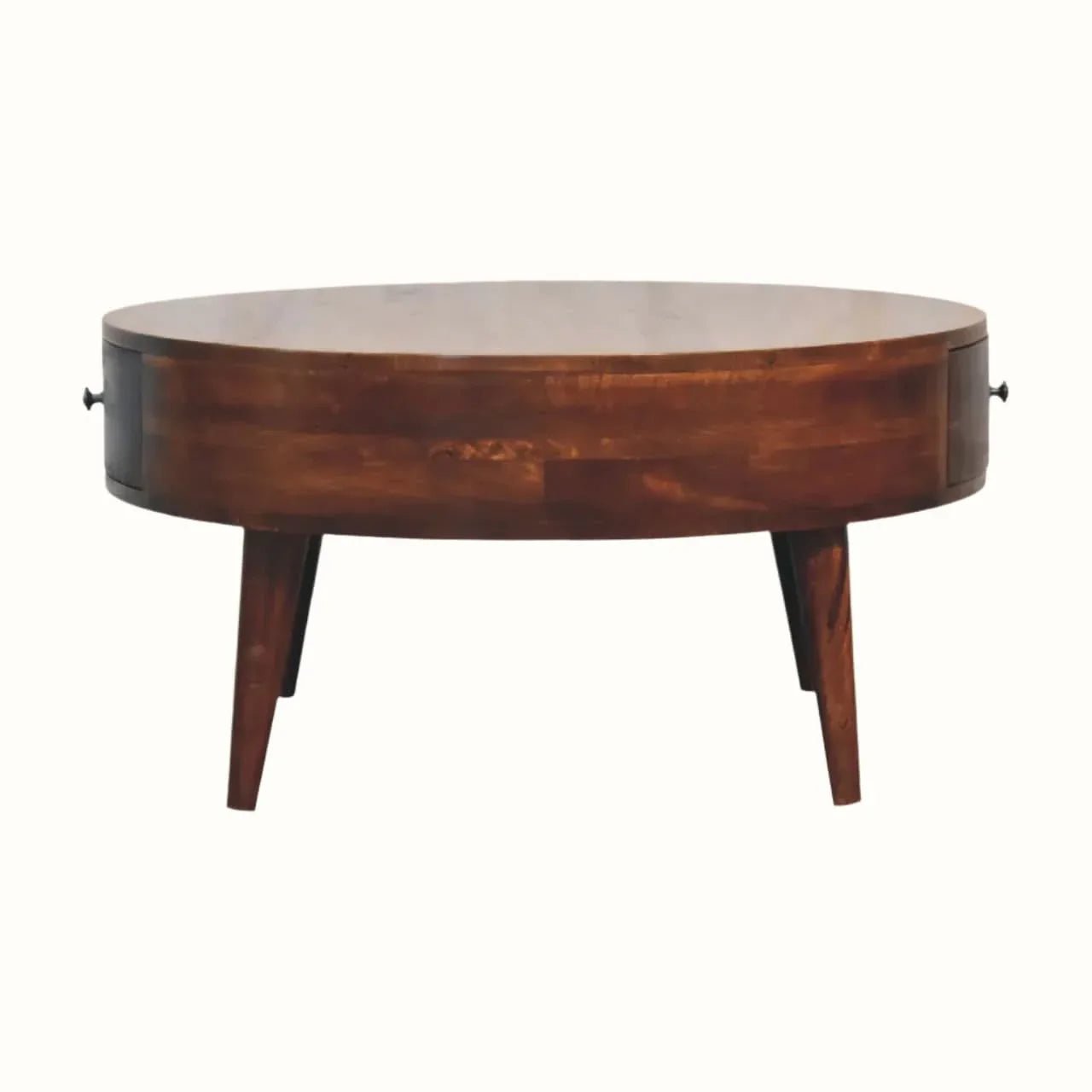 Fernald Circular Coffee Table - Chestnut Coffee Tables - Bokel Home