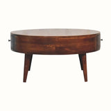 Fernald Circular Coffee Table - Chestnut Coffee Tables - Bokel Home
