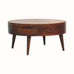 Fernald Circular Coffee Table - Chestnut Coffee Tables - Bokel Home