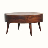 Fernald Circular Coffee Table - Chestnut Coffee Tables - Bokel Home