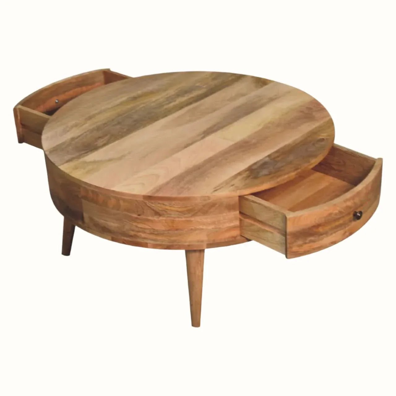 Fernald Circular Coffee Table - Natural Coffee Tables - Bokel Home