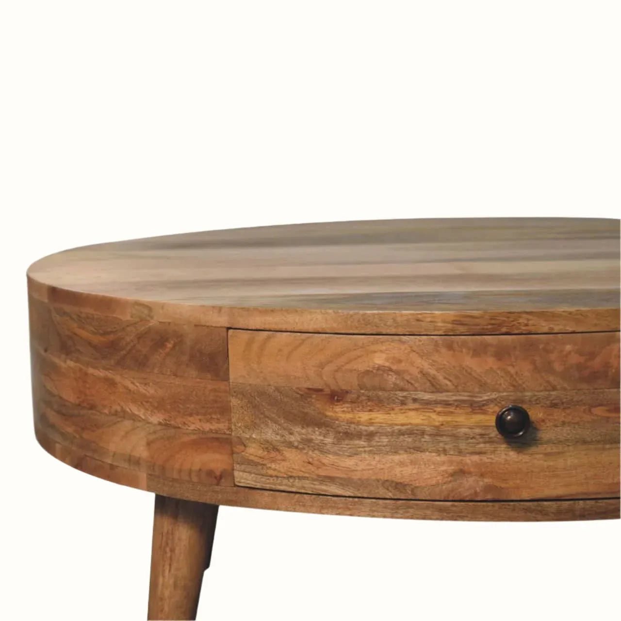 Fernald Circular Coffee Table - Natural Coffee Tables - Bokel Home