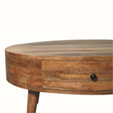 Fernald Circular Coffee Table - Natural Coffee Tables - Bokel Home
