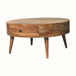 Fernald Circular Coffee Table - Natural Coffee Tables - Bokel Home