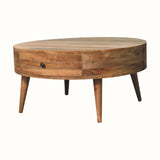 Fernald Circular Coffee Table - Natural Coffee Tables - Bokel Home