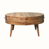 Fernald Circular Coffee Table - Natural Coffee Tables - Bokel Home