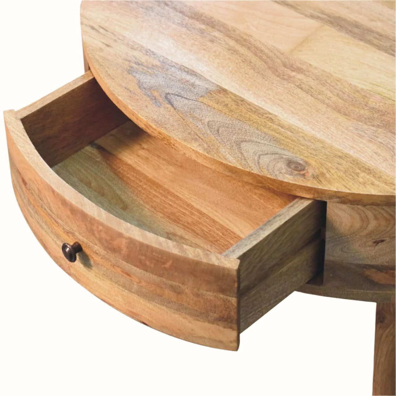 Fernald Circular Coffee Table - Natural Coffee Tables - Bokel Home