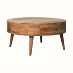 Fernald Circular Coffee Table - Natural Coffee Tables - Bokel Home